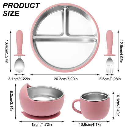 The Ultimate 5PC Baby Steel Weaning Set