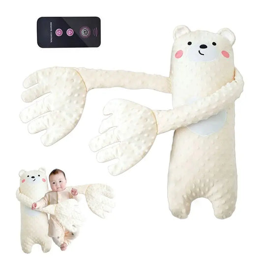 Remote Control Plush Bear Sleep Aid Pillow for Infants (65cm)