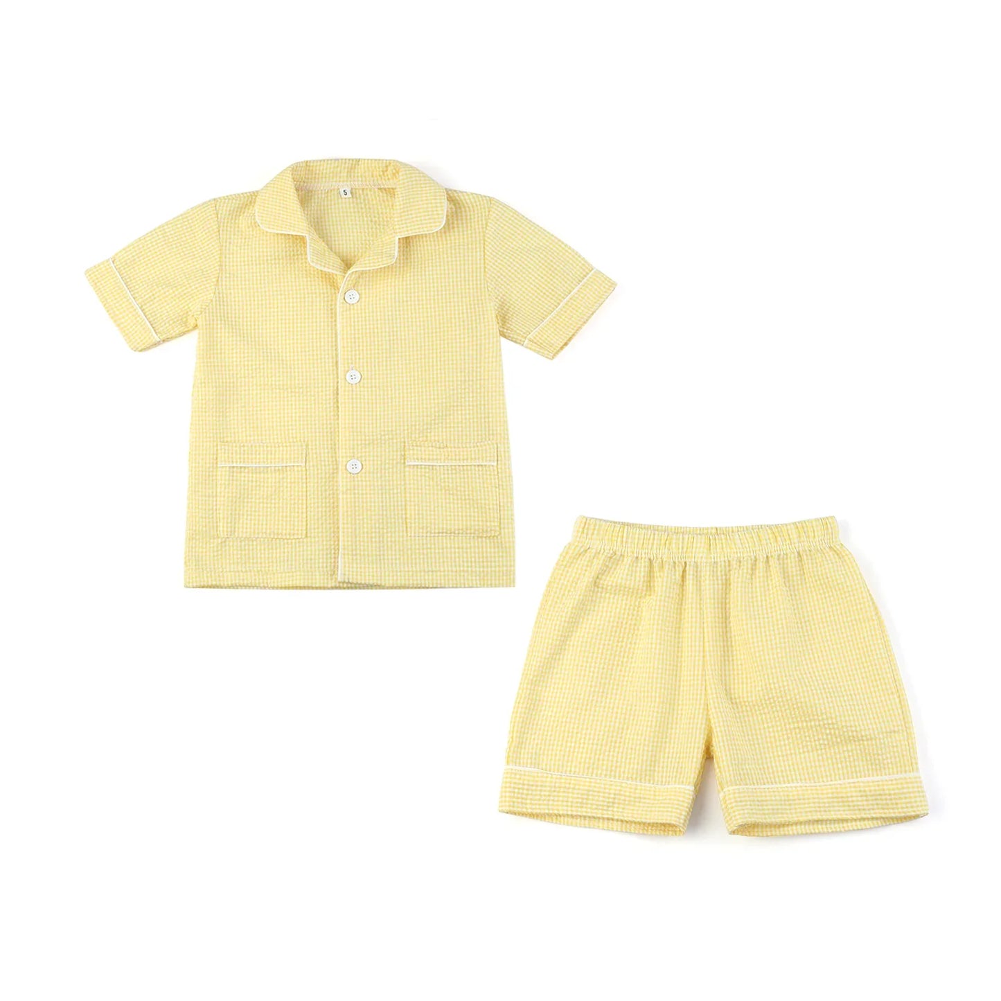 Ruffkids Cotton Seersucker Sibling Matching Pajama Sets