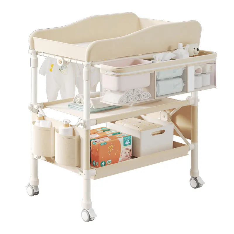 4-in-1 GoAnywhere Foldable Baby Changing Station with Bath & Massage