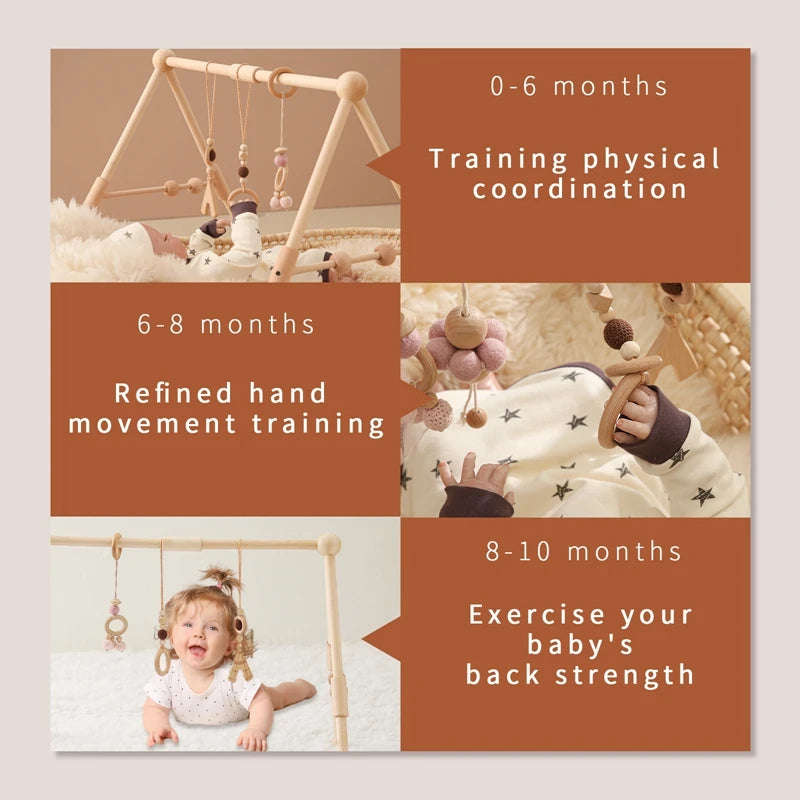 Wooden Baby Gym/Activity Fitness Stand