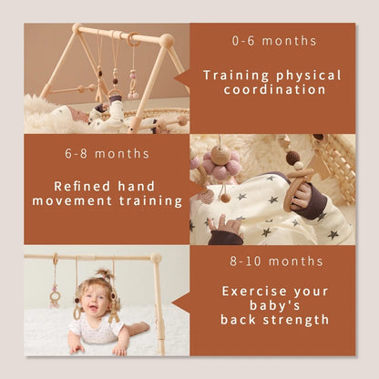 Wooden Baby Gym/Activity Fitness Stand