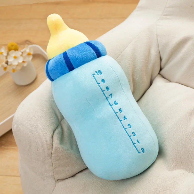 40/65CM New Milk Bottle Stuffed Plush Pillow Cushion Funny Cartoon Boba Plush Soft Toys Birthday Gifts