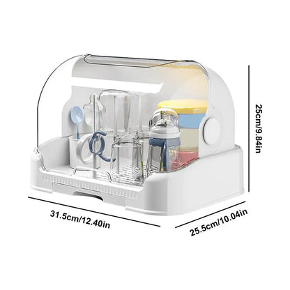Portable Dustproof Baby Bottle Drying & Storage Box