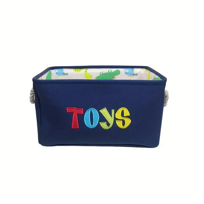 Foldable Canvas Laundry & Toy Storage Basket