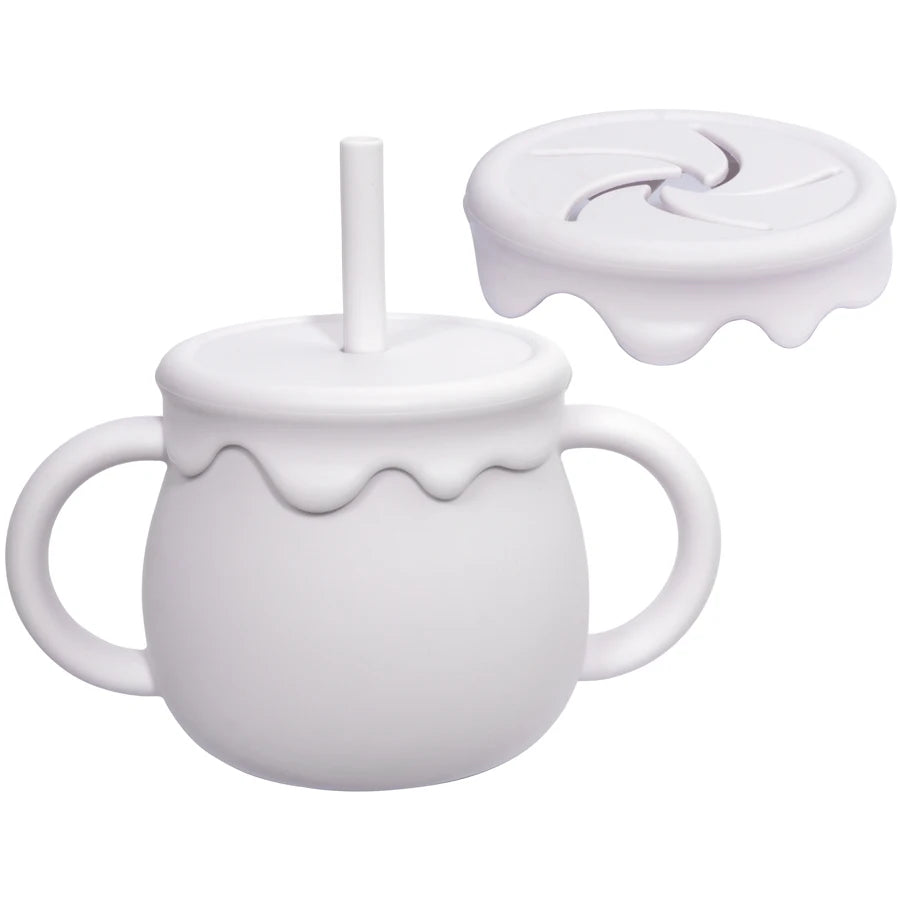 Portable 3-in-1 Baby Sippy, Snack, & Learning Cup