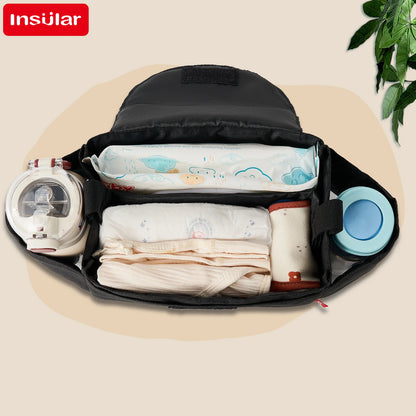Mummy Milk Bottle Insulation Bag & Stroller Organizer