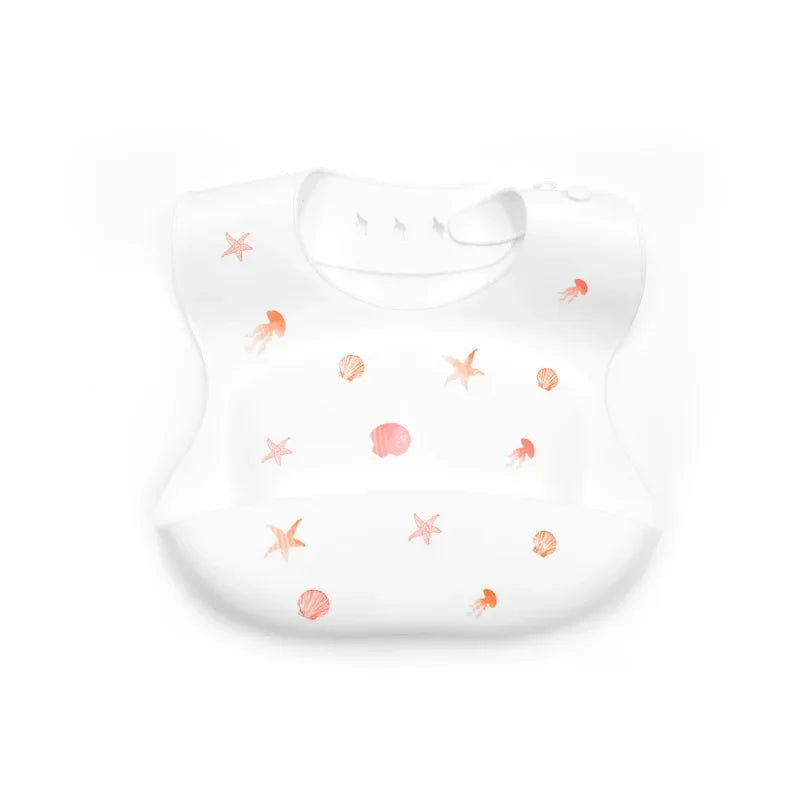 Baby Silicone Bibs, BPA-Free Waterproof Adjustable