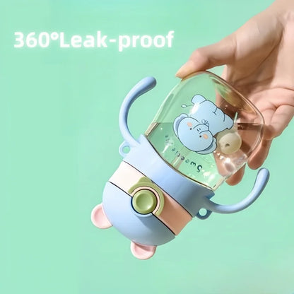 Water Bottle with Handle With Straw