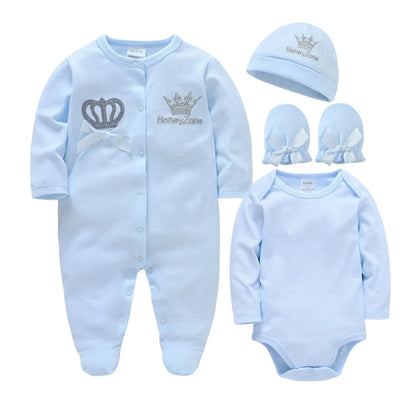 Soft Cotton Baby Bodysuits & Jumpsuits for Winter