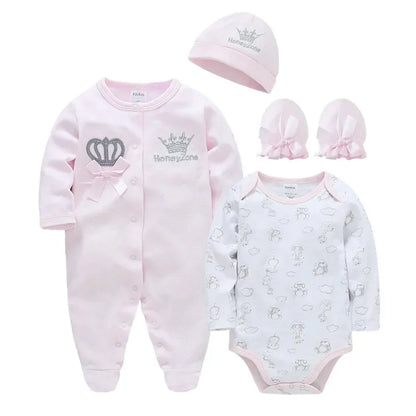 Soft Cotton Baby Bodysuits & Jumpsuits for Winter