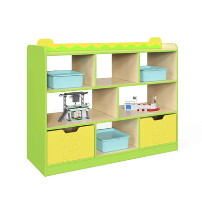 Montessori Wooden Storage Cabinet & Bookshelf