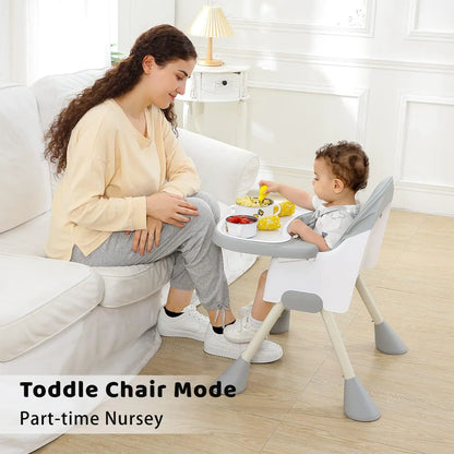 UBRAVOO 2-in-1 Baby High Chair (6 Months+): Detachable Tray & Footrest
