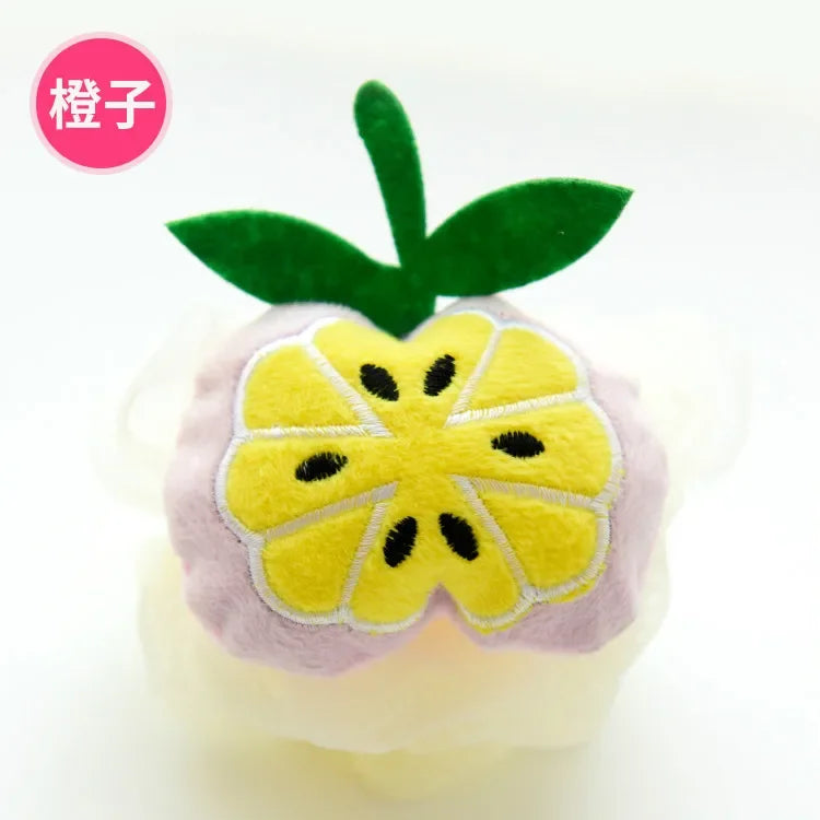 Cute Fruit Shape Infant Bath Brush & Cleaner