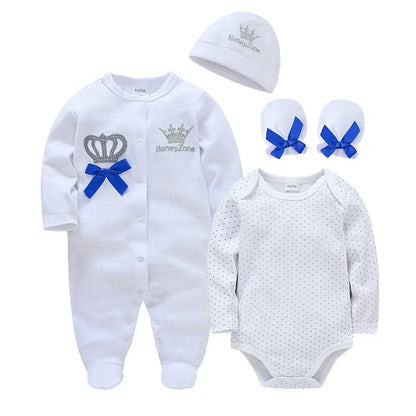 Soft Cotton Baby Bodysuits & Jumpsuits for Winter