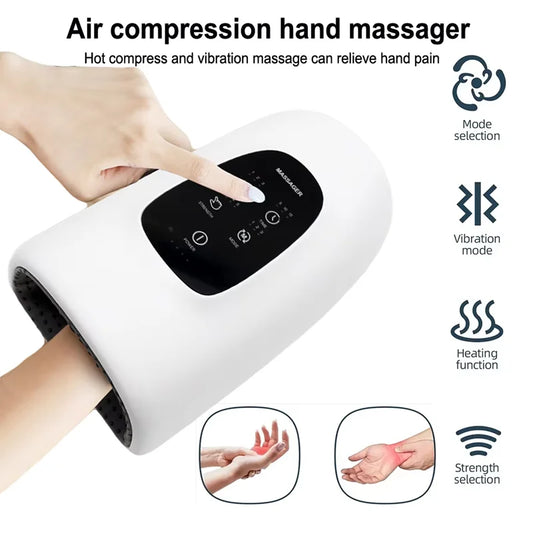 Electric Hand Massager with Heat | Relieves Numbness & Swelling