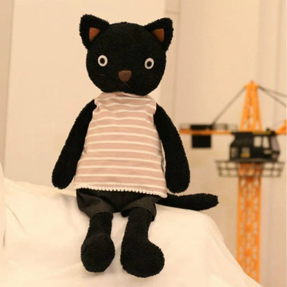Kawaii Dressing Cat Plush Doll: Soft Stuffed Animal Gift