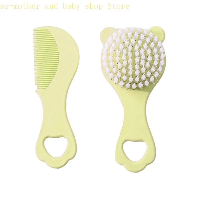 Soft Bristle Baby Hair & Cradle Cap Brush Set