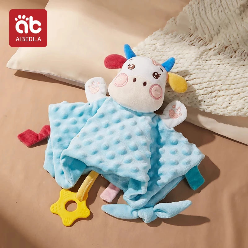 Plush Animal Security Blanket - Soft Baby Sleeping Comforter