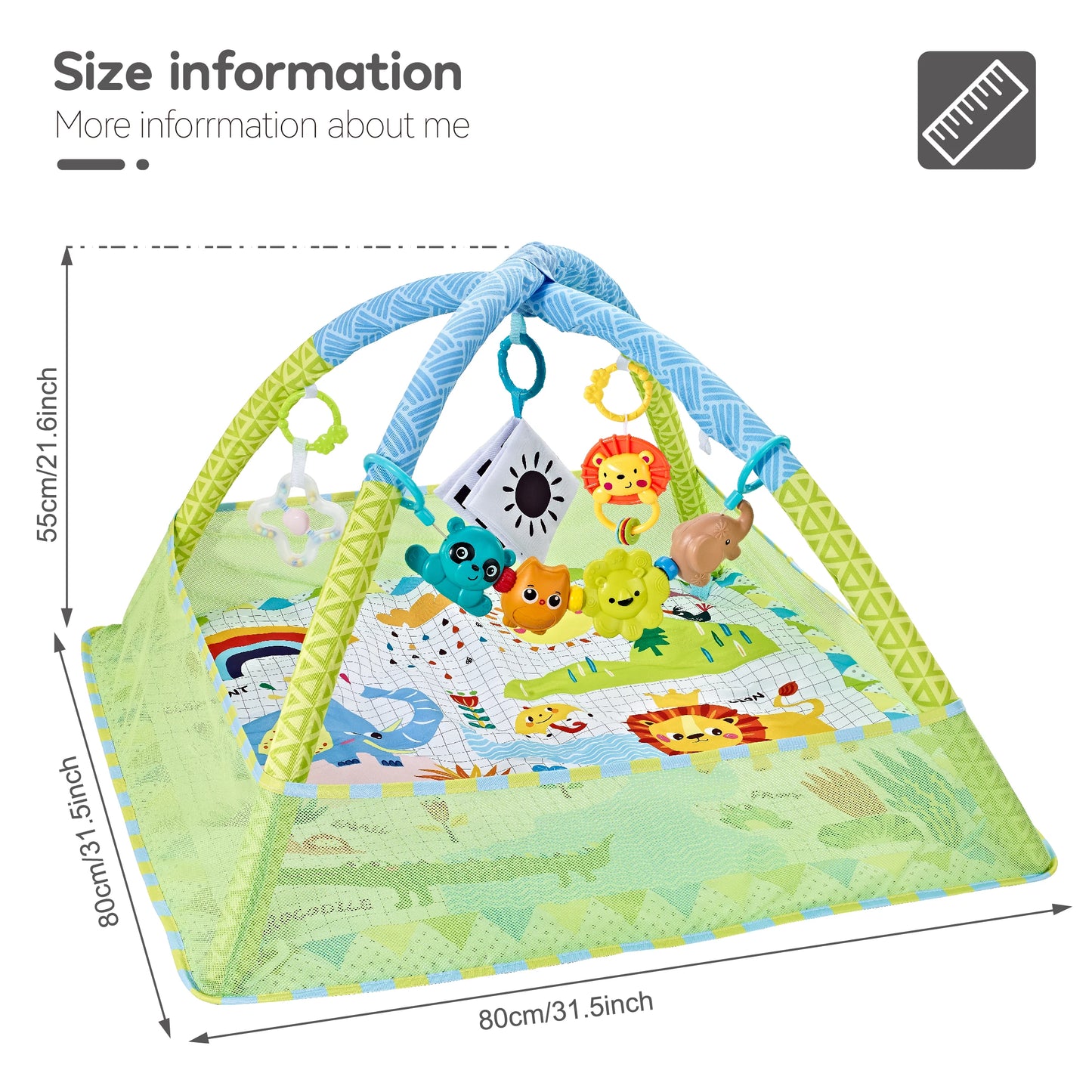 Baby Early Education Play Mat with Toys