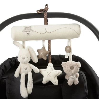 Soft Rabbit Plush Stroller Pendant & Rattle Gift