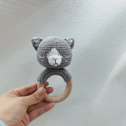Handmade Amigurumi Cartoon Animal Baby Rattle
