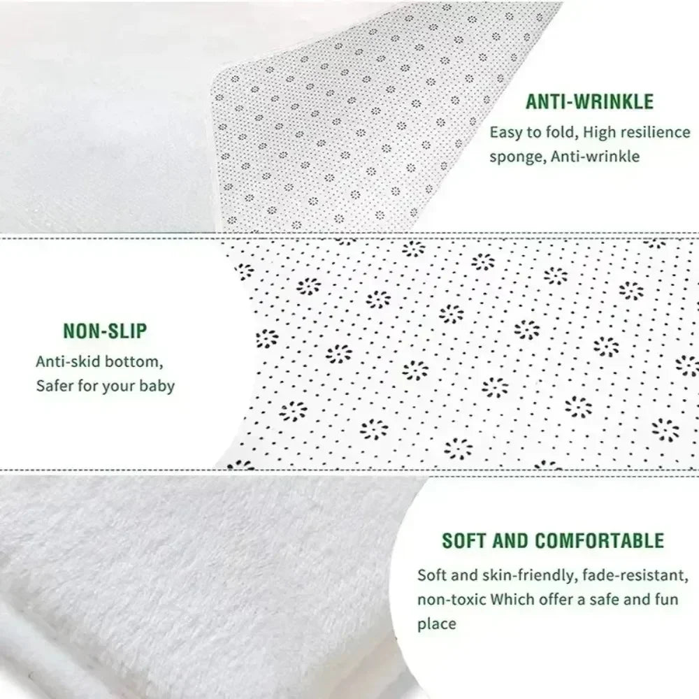 Anti-Fall & Anti-Slip Baby Crawling Mat with City Map Design