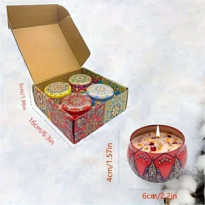 Handcrafted Aromatherapy Candle Set for Home & Yoga