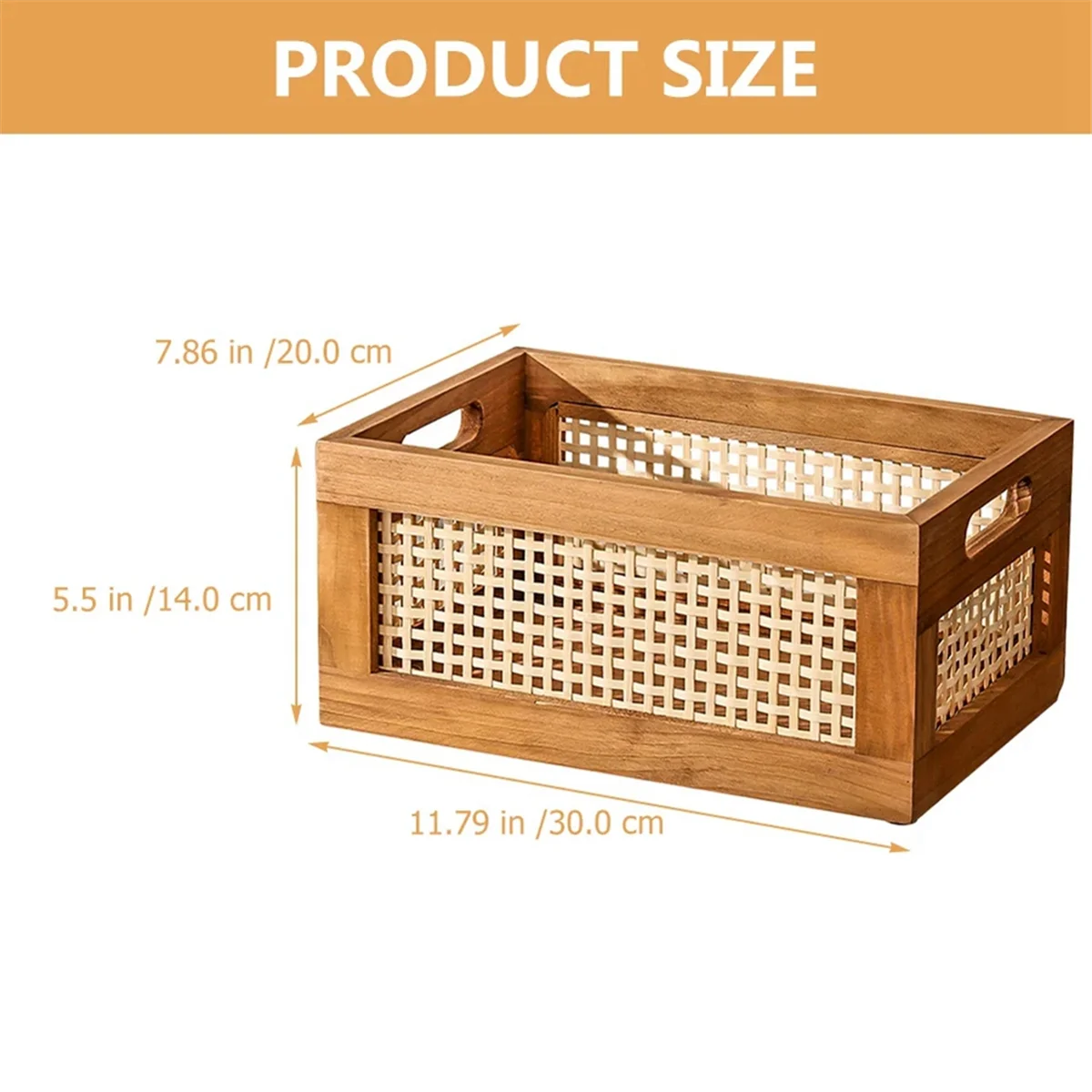Woven Rattan Book & Nursery Storage Basket