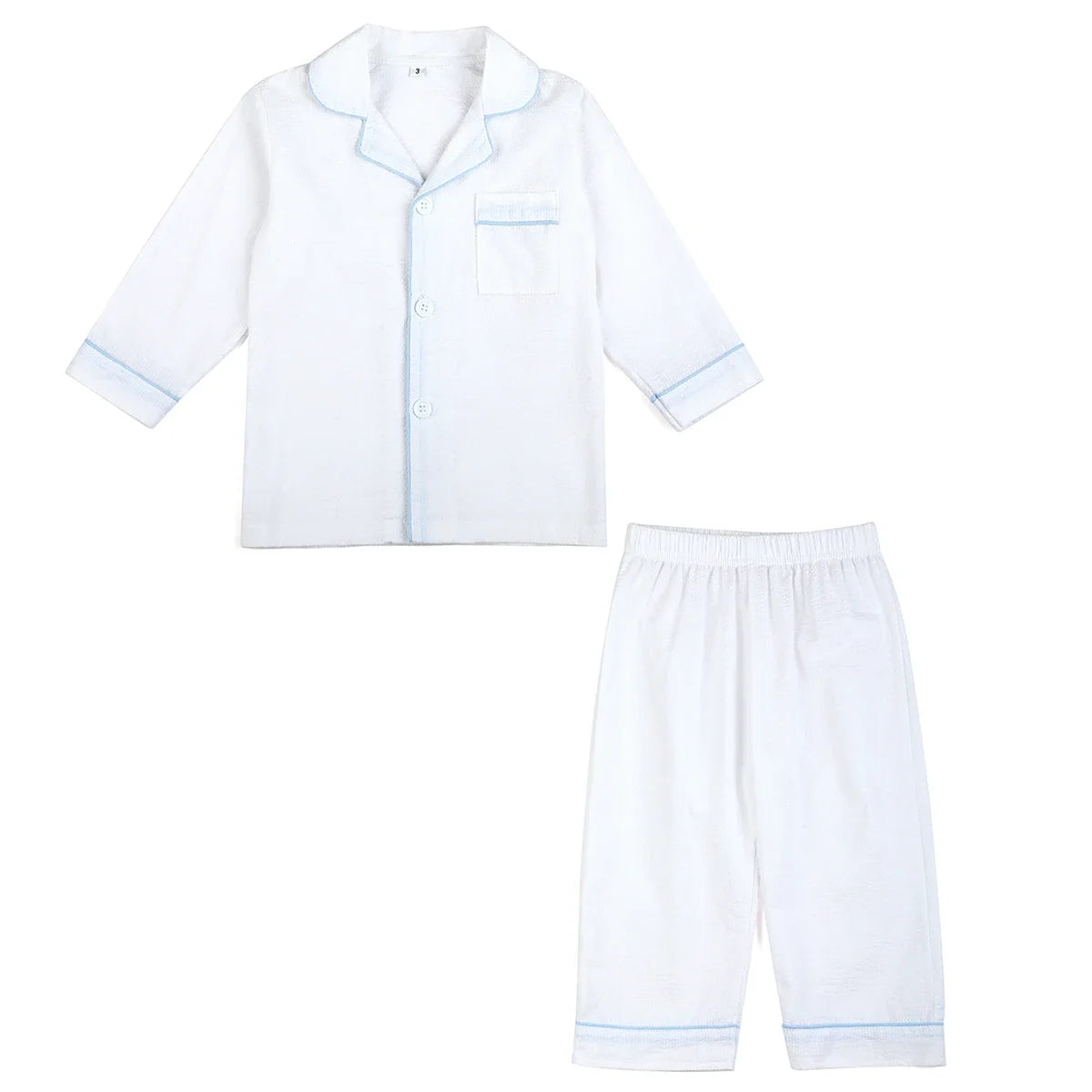 Ruffkids Cotton Seersucker Sibling Matching Pajama Sets