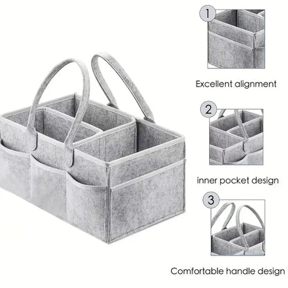 Portable Diaper Ball Organizer Bag for Change Table & Car