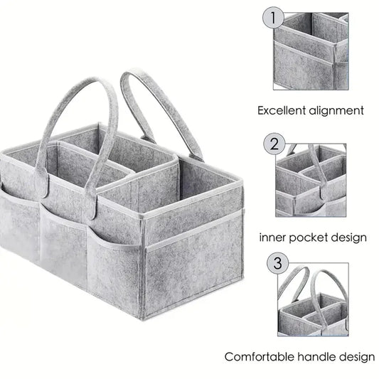 Portable Diaper Ball Organizer Bag for Change Table & Car