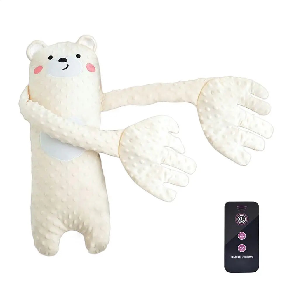 Remote Control Plush Bear Sleep Aid Pillow for Infants (65cm)