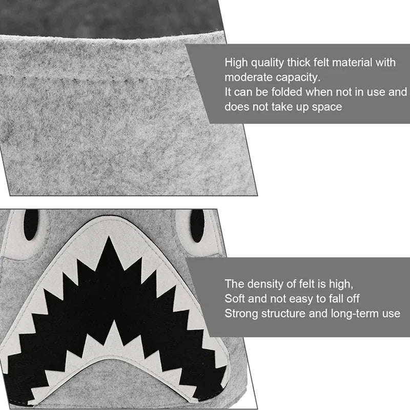 Large Felt Baby Toy Storage Bucket & Hamper