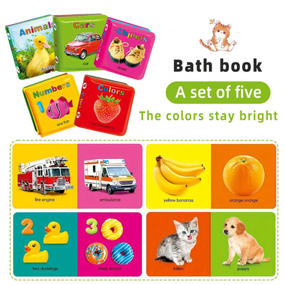 Educational Bathtime Learning Books for Infants