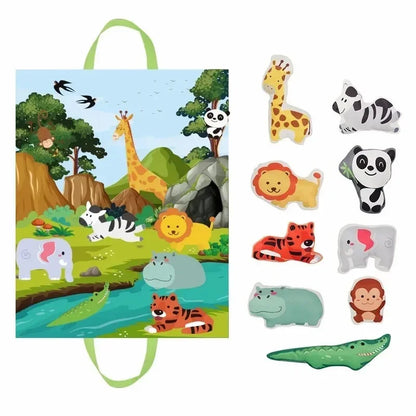 Soft Cloth Car & Vehicle Toy Set (12-18M) - Montessori Play Mat Rattle