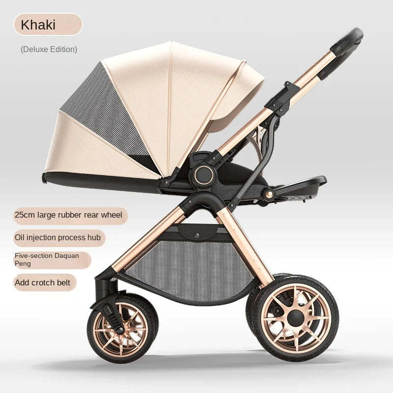 Foldable Two-way Three-speed Adjustable Stroller