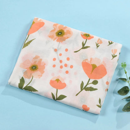 Large 100% Cotton Muslin Baby Swaddle Wrap (120x110cm)