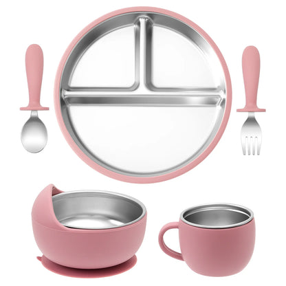 The Ultimate 5PC Baby Steel Weaning Set