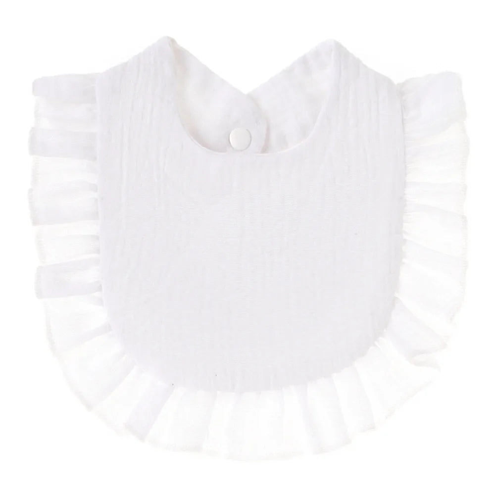 Cotton Muslin Baby Bibs for Newborns – Feeding, Drool & Burp Cloth Accessories