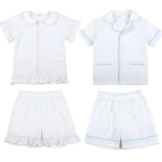 Ruffkids Cotton Seersucker Sibling Matching Pajama Sets