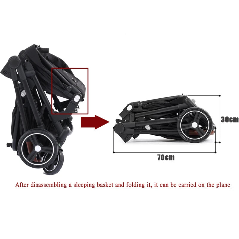 Foldable, Airline-Approved Stroller & Rider Combo