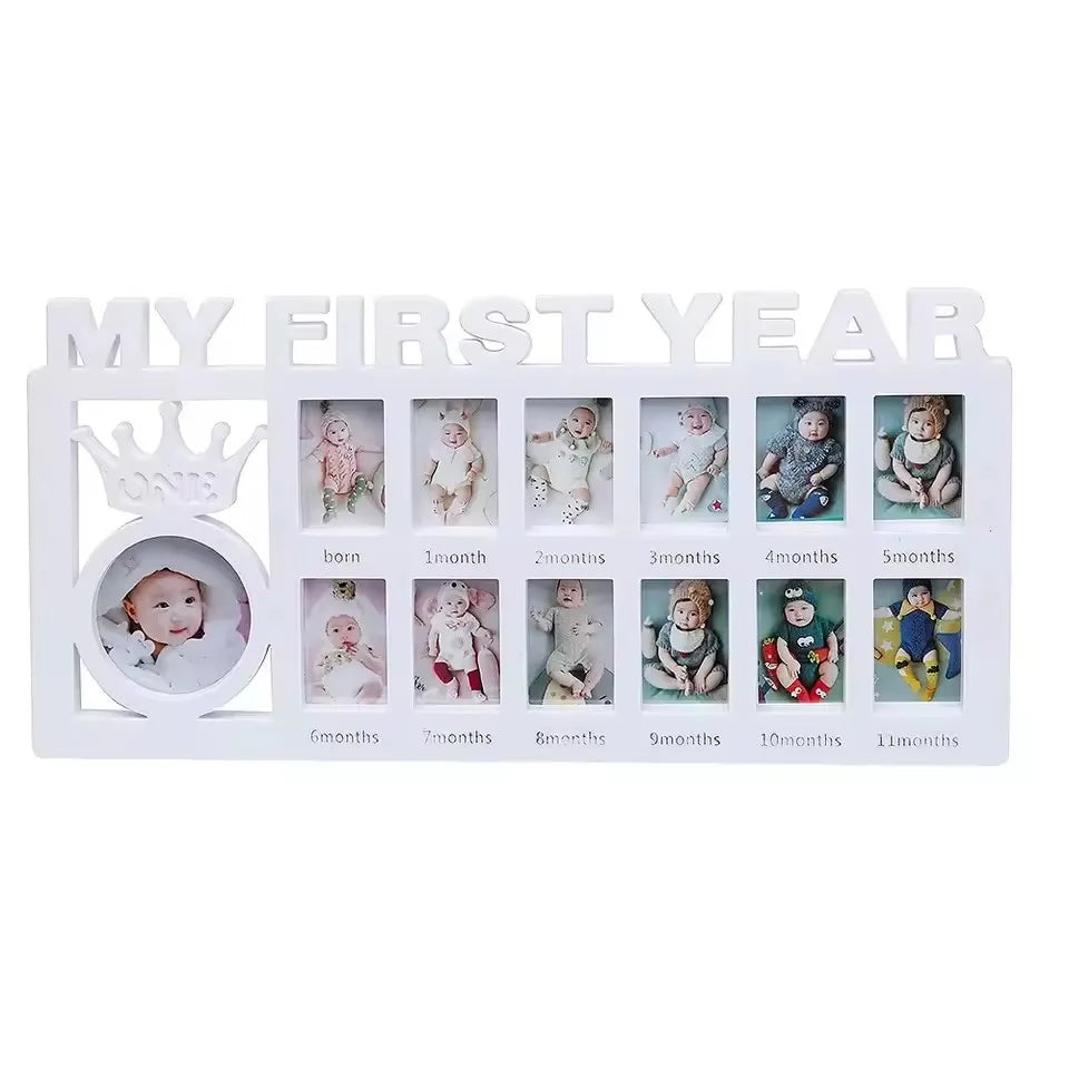 Baby's First Year Growth Picture Frame