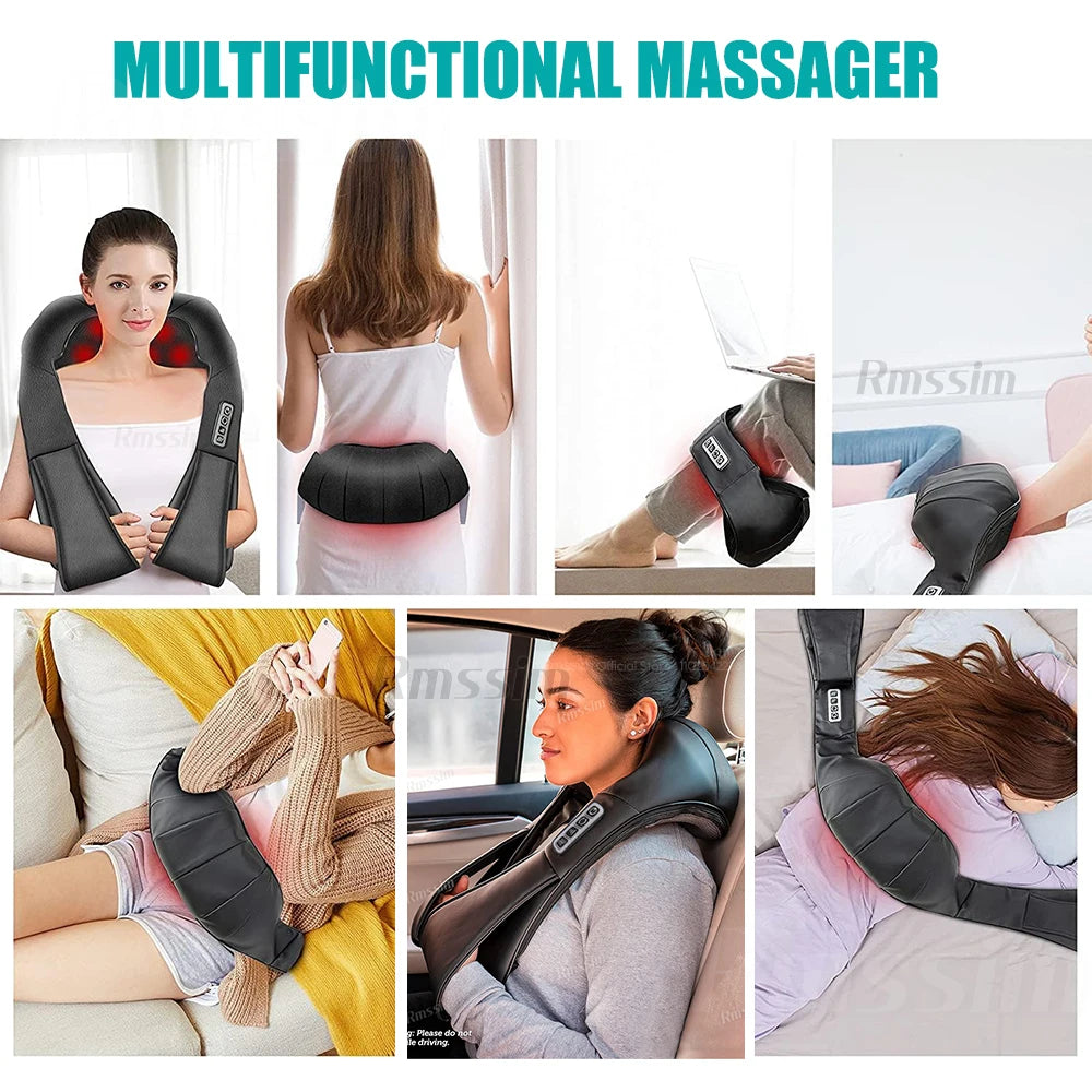 Electric Deep Tissue Kneading Pillow for Full Body Relief
