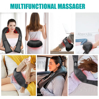 Electric Deep Tissue Kneading Pillow for Full Body Relief