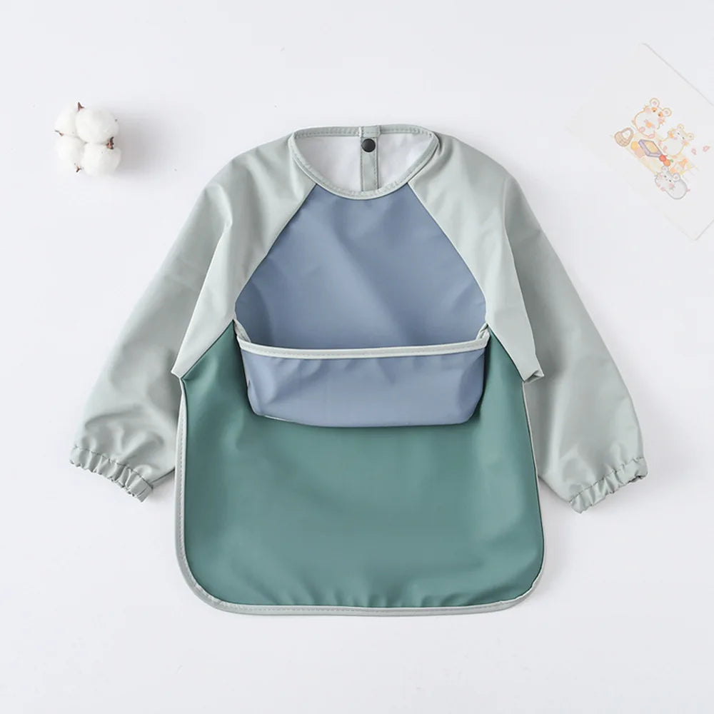 Easy Clean Washable Mealtime & Art Crafts Smock