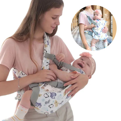 All-in-One Breathable Baby Carrier and Waist Stool
