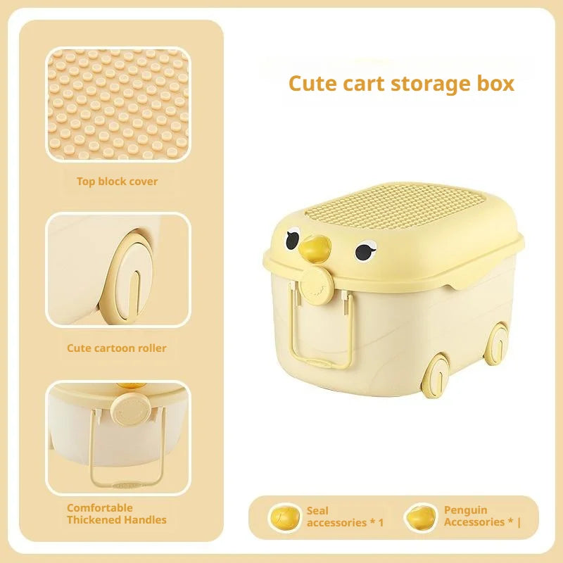 Cute Plastic Kids Toy Storage Organizer Bin