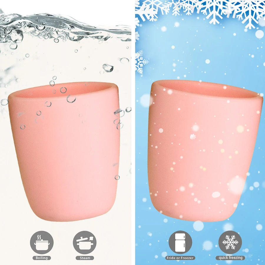 Silicone Baby Learn-to-Drink Sippy Cup