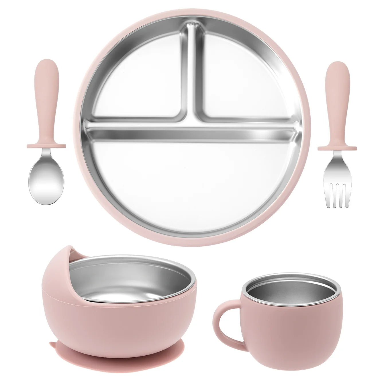 The Ultimate 5PC Baby Steel Weaning Set